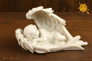 Aniołek w skrzydłach FIGURKA Anioła mini - ochrona domu, miłość, zrozumienie