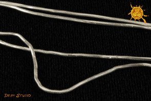 Łańcuszek srebrny 45 cm typu snake wzór Ł
