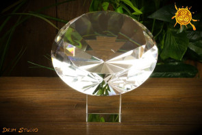 Diament Pryzmat WIELKI śr. 19cm bezbarwny - polepszenie Feng Shui miejsca