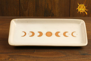 Taca ceramiczna z fazami księżyca podstawka talerzyk