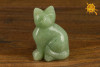Kot FIGURKA Awenturyn Zielony 5 cm - ochrona, płodność, przyciągnięcie klientów, radość