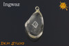 Kryształ Górski wygrawerowana runa Ingwaz WISIOR - odpoczynek, płodność, cierpliwość