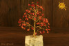 Drzewko szczęścia Karneol 100 kamieni naturalnych - sukces, powodzenie, zakotwiczenie