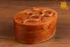 Magiczne pudełko z drewna symbol Om - do przechowywania magicznych przedmiotów