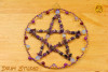 Pentagram w kole fioletowy - ochrona, zdrowie, bezpieczeństwo, harmonia