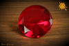 Diament Pryzmat 40mm czerwony - polepszenie Feng Shui miejsca