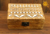 Pudełko drewniane wzór słowiański - do przechowywania magicznych przedmiotów