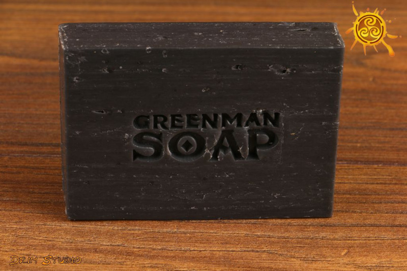 Mydło Greenman Manly Man z kawałkami węgla drzewnego 100g