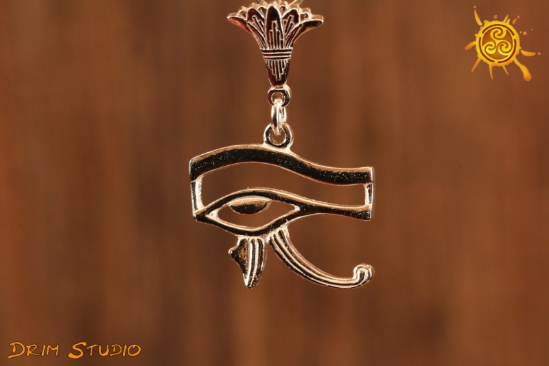 Oko Horusa wisior SREBRO - chroni przed zawiścią, zazdrością, złorzeczeniem