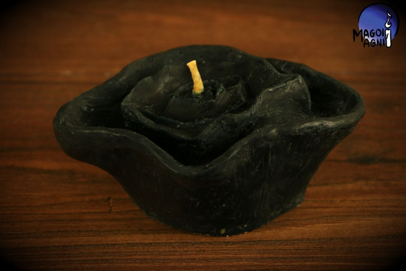 Czarna świeca JONI YONI z wosku pszczelego - rytuał ochronny, pożądania, seksu 