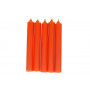 Pomarańczowa świeca KOMPLET 5 świec 9x1,2cm - dążenie do obranego celu, wspaniałe pomysły, ruch 