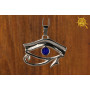 Oko Horusa z szafirowym oczkiem - ochrona przed zazdrością, złorzeczeniem, odnowa sił witalnych