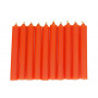 Pomarańczowa świeca KOMPLET 10 świec 9x1,2 - dążenie do obranego celu, wspaniałe pomysły, ruch 
