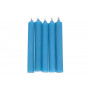 Błękitna świeca KOMPLET 5 świec 9x1,2cm - dobra komunikacja, pozbycie się nałogów, wierność, dobry sen 