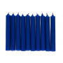 Niebieska świeca KOMPLET 10 świec 9x1,2 - pozbycie się nałogów, wierność, harmonia w domu