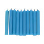Błękitna świeca KOMPLET 10 świec 9x1,2 - dobra komunikacja, pozbycie się nałogów, wierność, dobry sen 